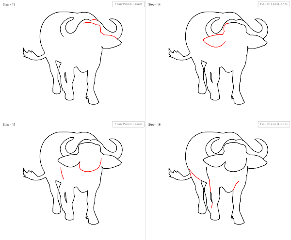 How to draw Buffalo - slide 1