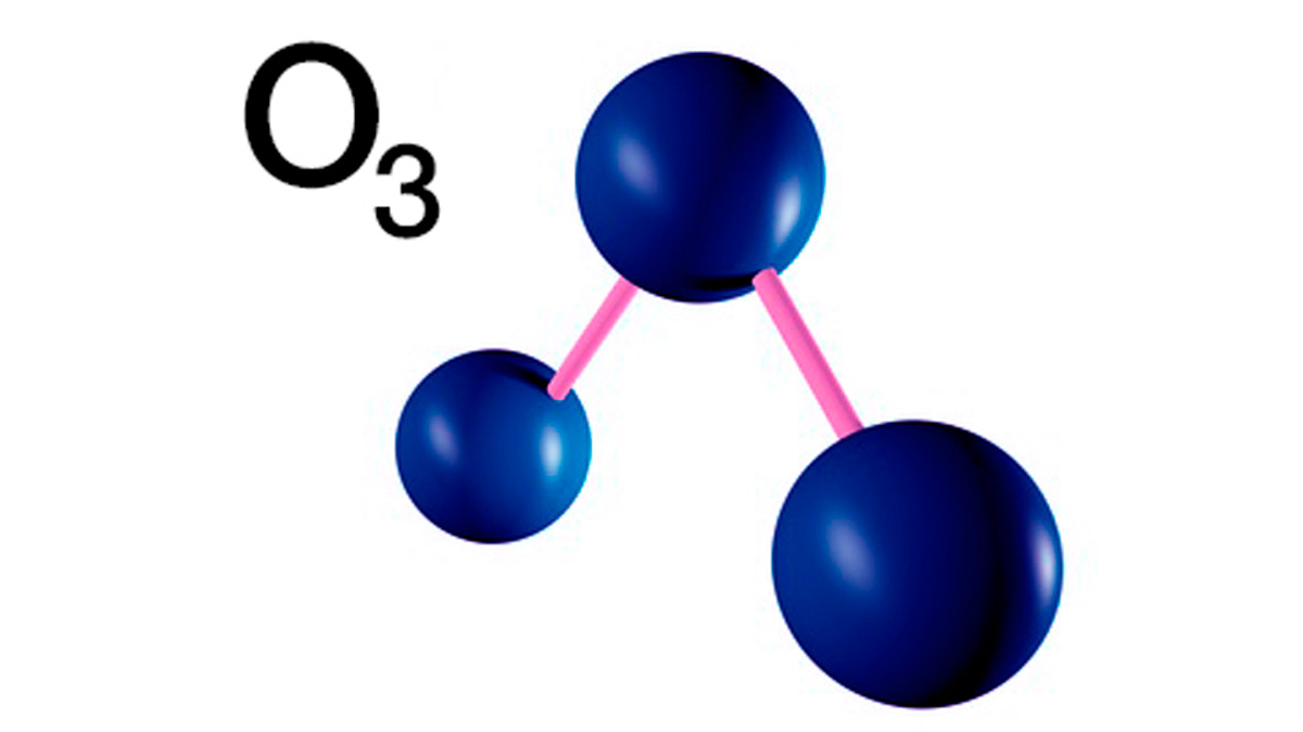 molécula del ozono