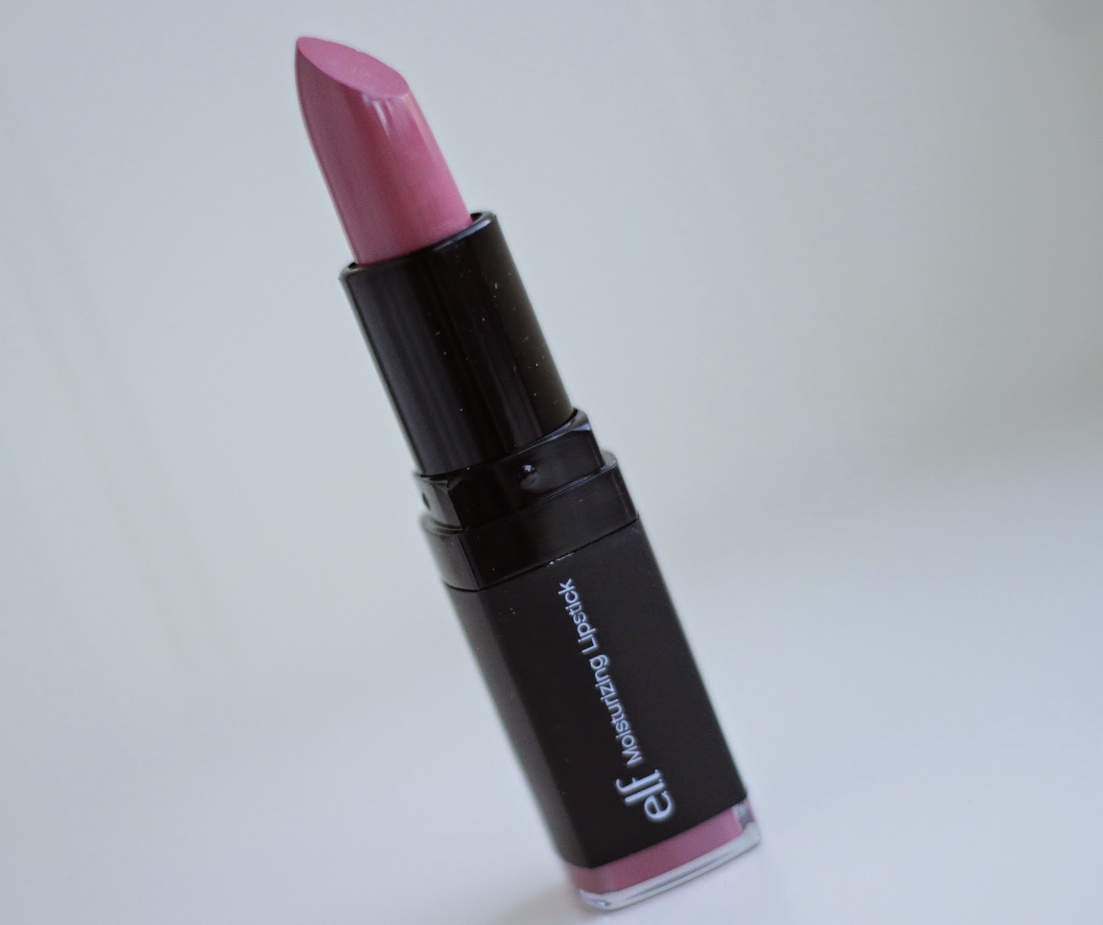 review ELF moisturizing lipstick wink pink