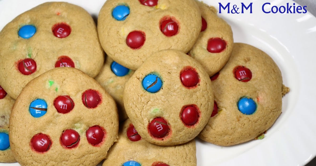 Yum! Yum! Yum! Chewy M&M Cookies July 4th Recipes Kids Corner