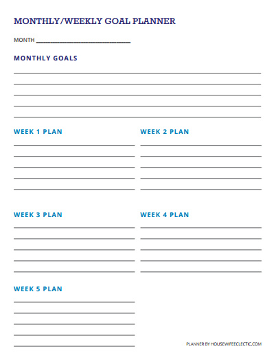 Resource image intended for monthly goal tracker printable Monster image intended for monthly goal tracker printable