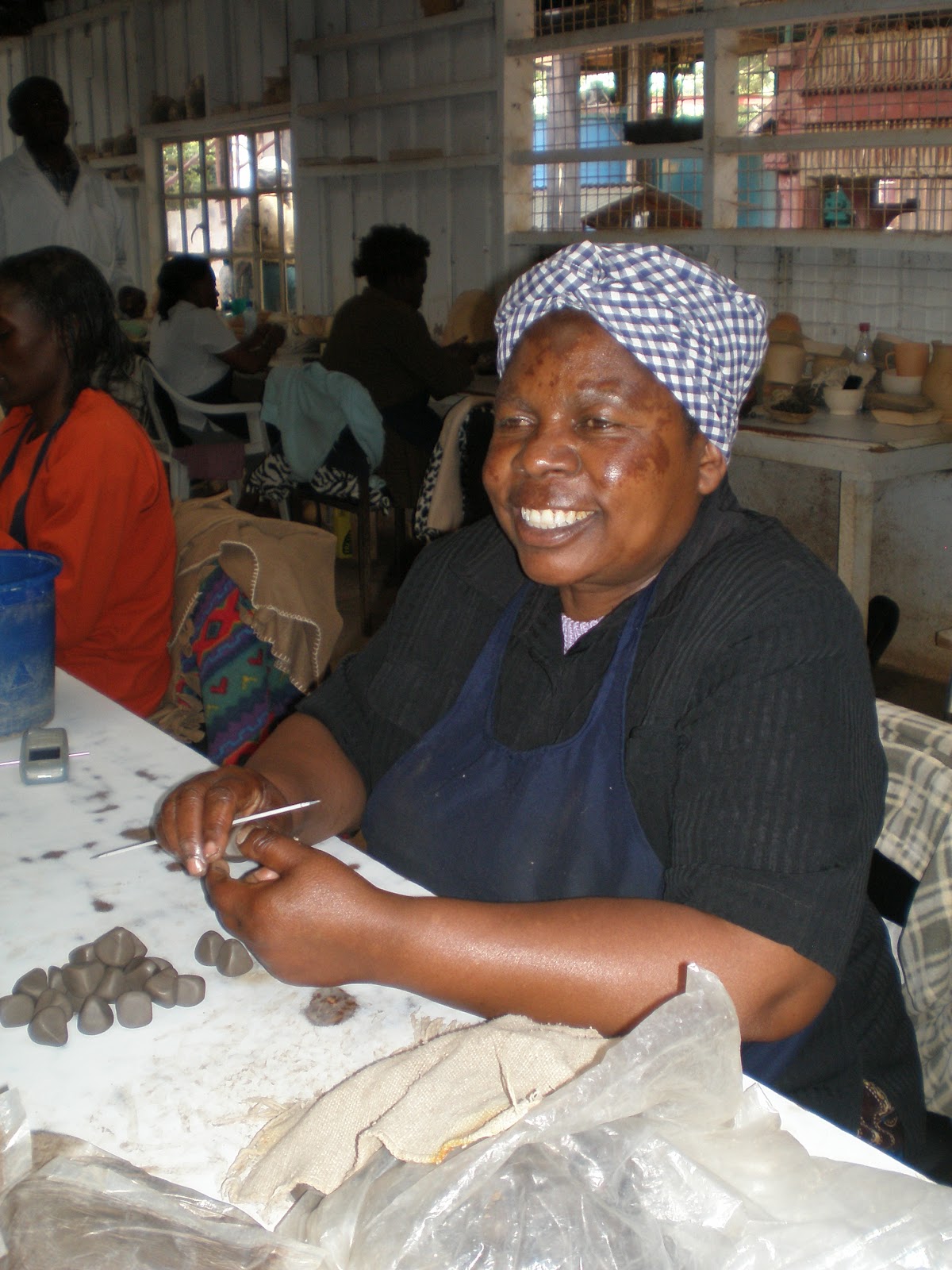 Jane's World Kazuri Beads in Kenya