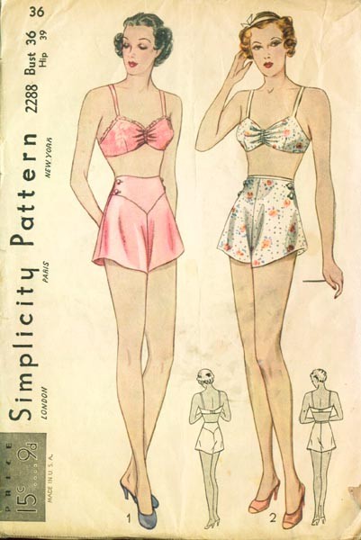 Romantic History: Vintage Style Underwear ~ Part 1