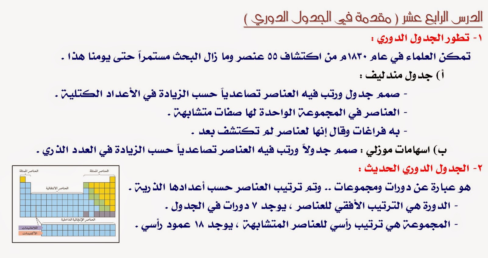 علوم ثالث متوسط بحث توزيع منهج