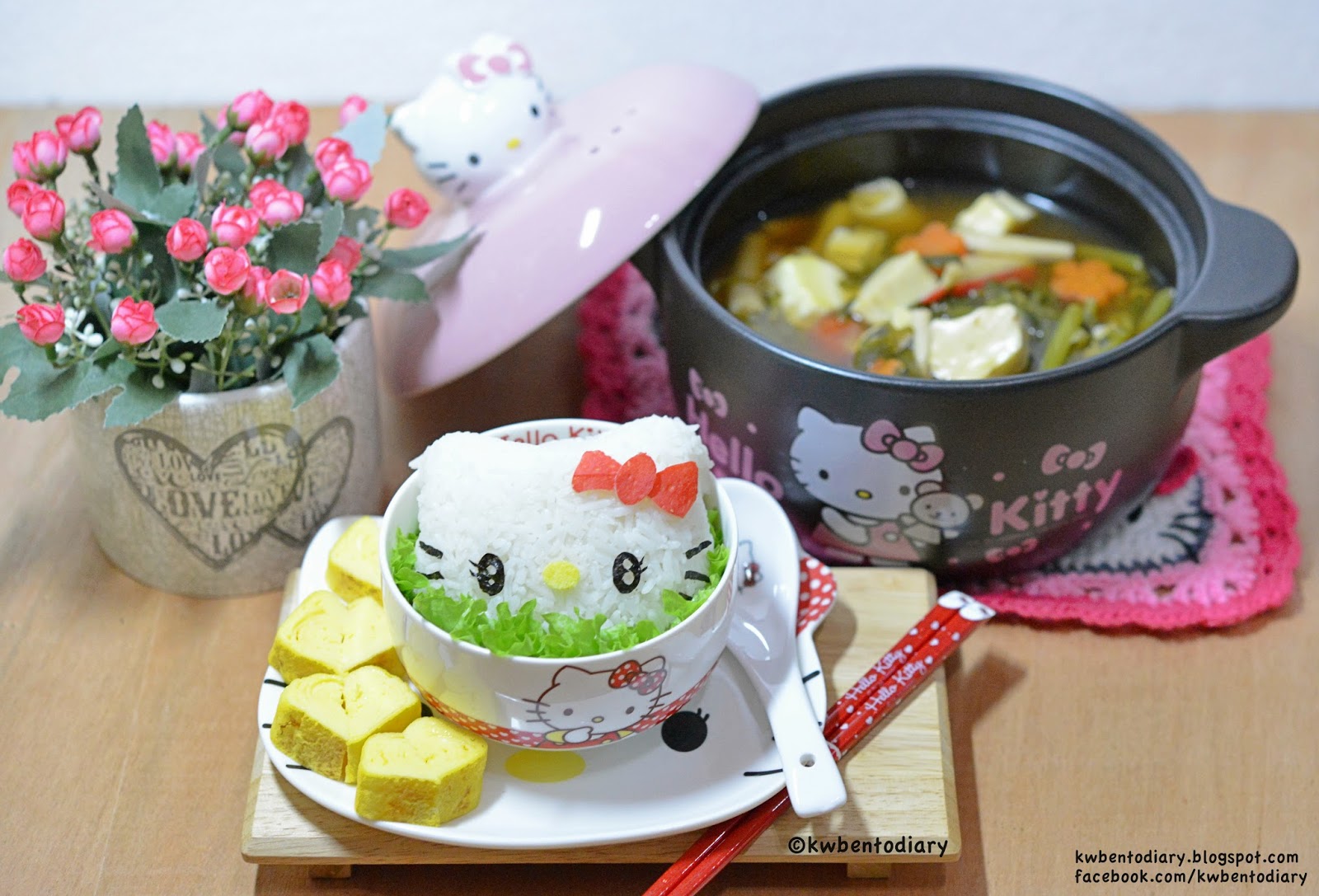 Karenwee's Bento Diary Hello Kitty Claypot Dinner