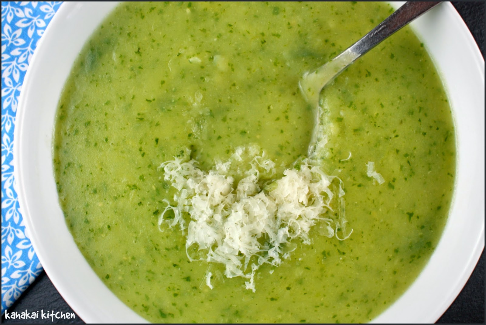 Kahakai Kitchen Potato, Leek & Parmesan Soup (+ Baby Arugula) for