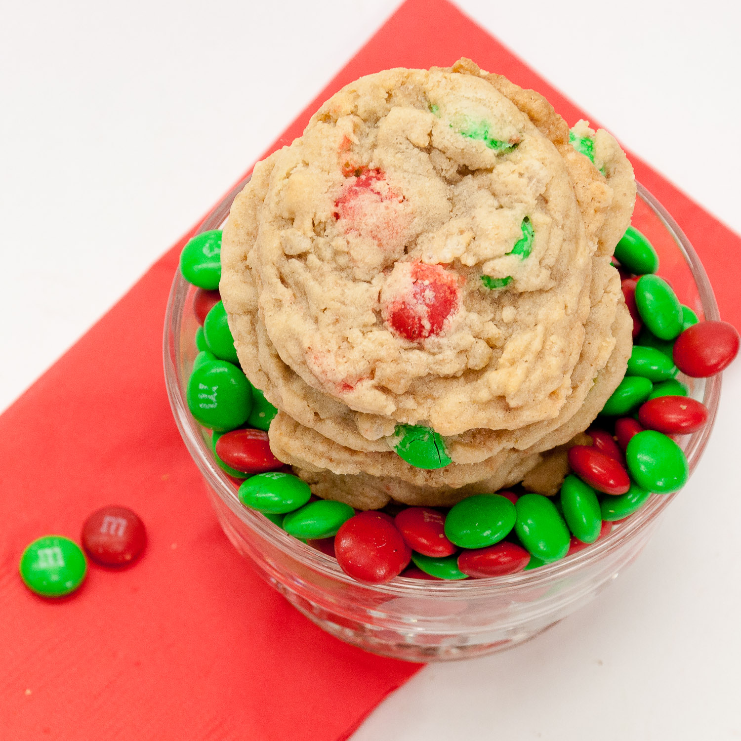 Sweet Twist of Blogging M&M Krispie Cookies 12 Days of Cookies Day 4