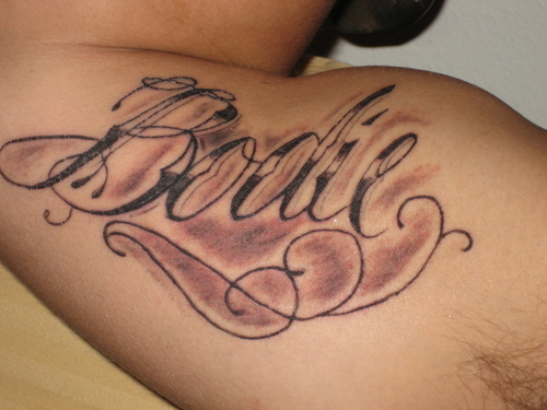lettertypes tattoo