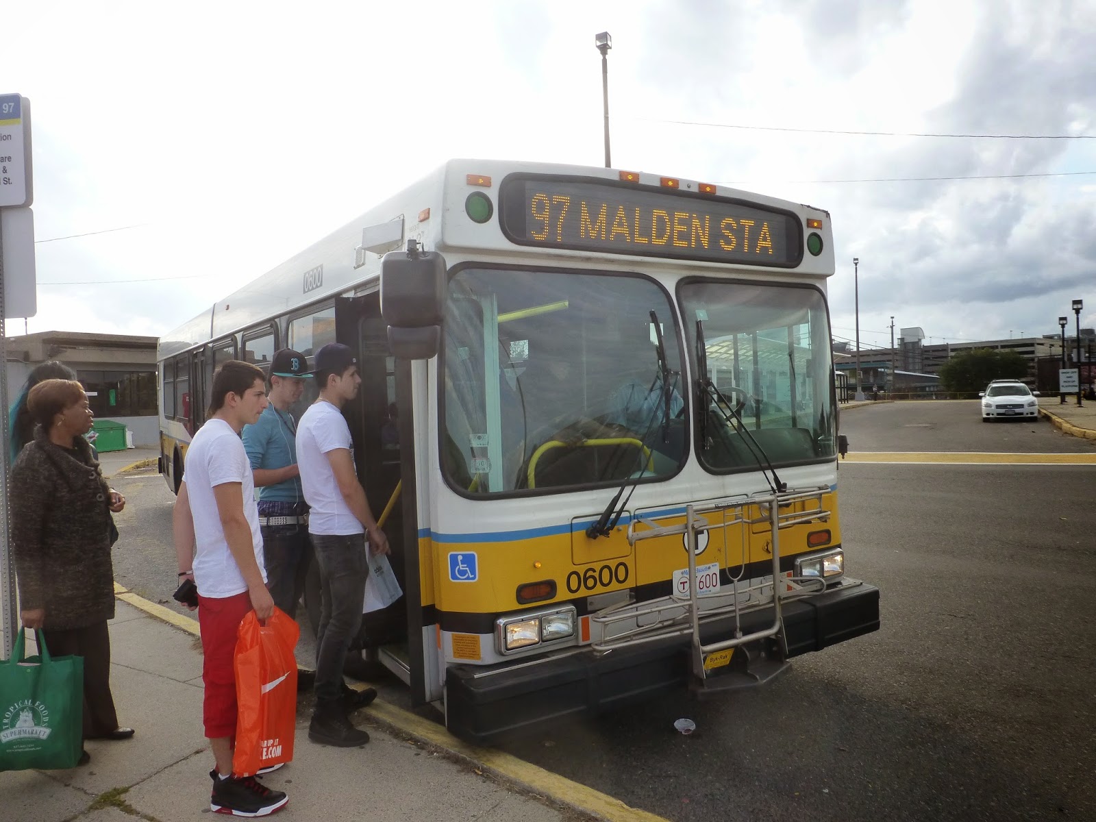 Miles on the MBTA 97 (Malden Center Station Wellington Station via