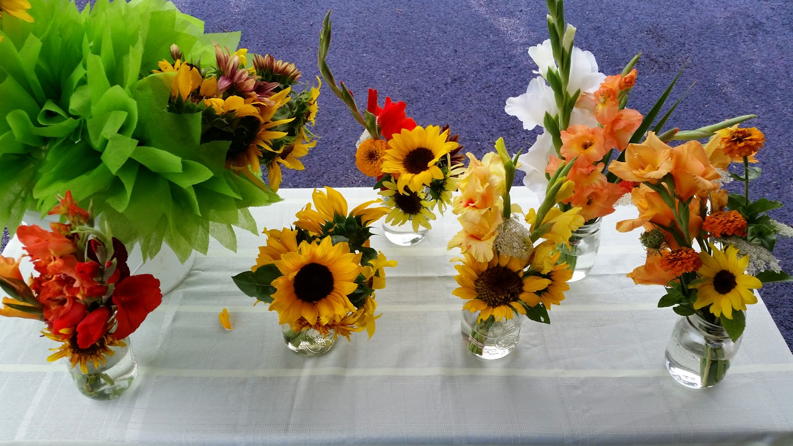 Briar Rose Garden Mason Jar Meadow Bouquets