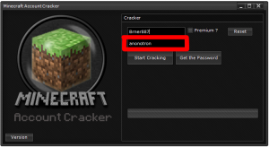 Minecraft Account Hacker