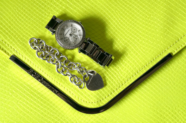 Michael Kors Parker Glitz Watch and Tiffany and Co. Charm Bracelet