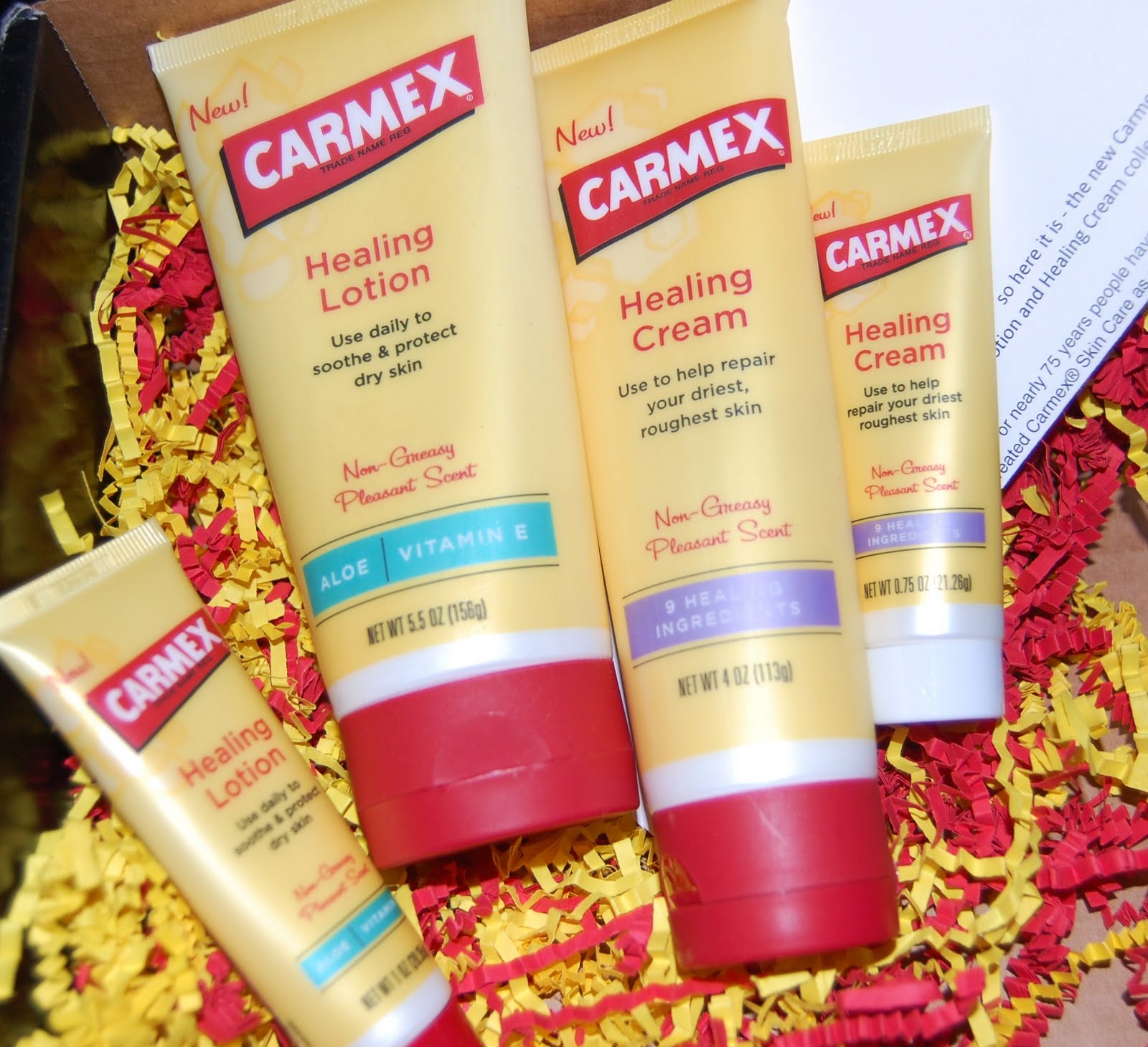Temporary Waffle Carmex Healing Lotion and Cream
