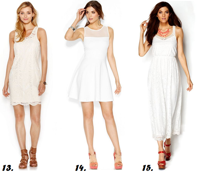 all white party dresses for women