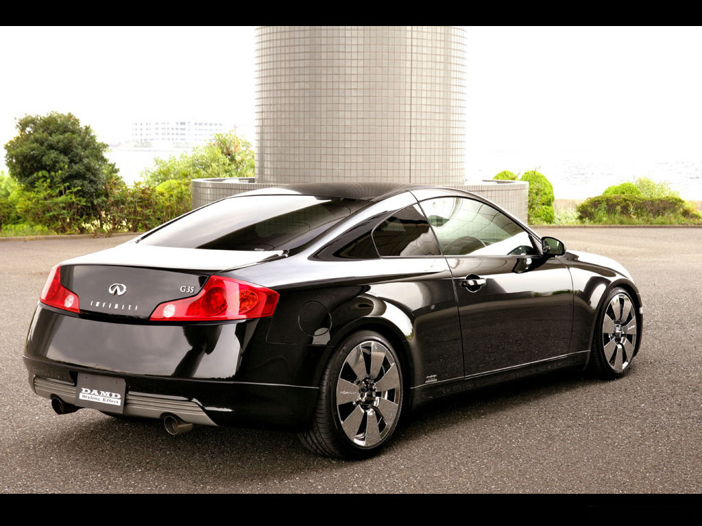 Infiniti G35 Skyline Tuning Black Metal Wallpapers Carros