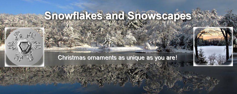 Snowflakes and Snowscapes Unique Christmas Ornaments
