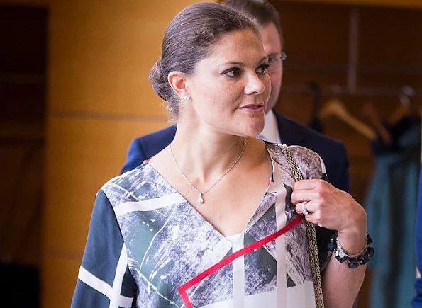 Pregnant Crown Princess Victoria of Sweden, and Prince Daniel of Sweden visits the headquarters of AstraZeneca pharmaceutical 