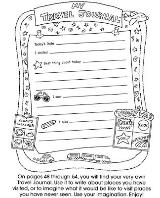 Exclusive Free Printables Kids Travel Journal Travel