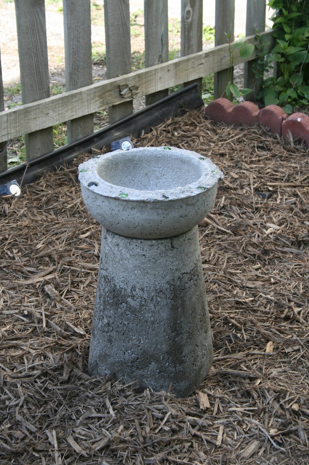 Ashley DIY DIY Concrete Bird Bath for Under Ten Bucks