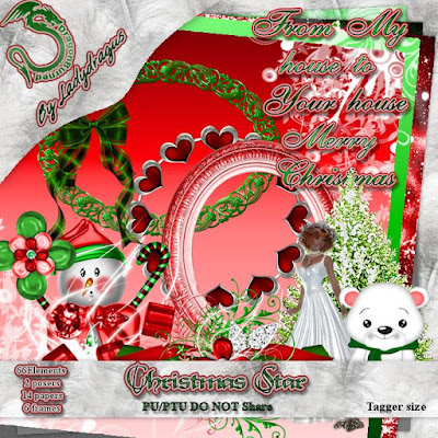 Christmas Star - A Scrap Kit made by Trish Schaffer aka Lady Dragus