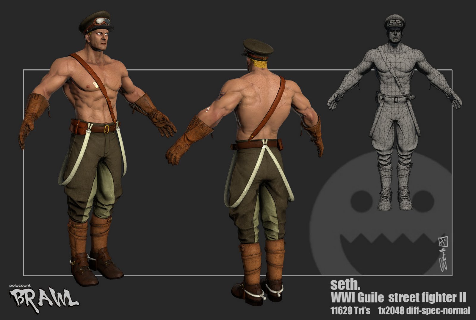 Guile Zbrush