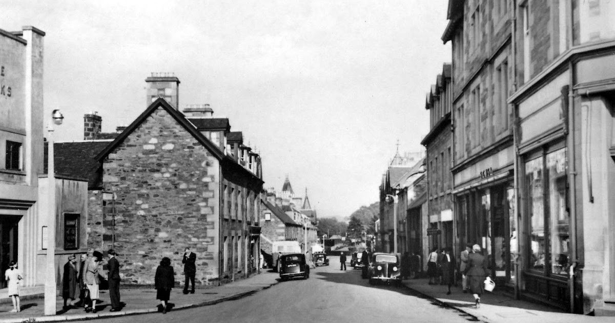 Tour Scotland Photographs Old Photograph Dunkeld Street Aberfeldy Scotland