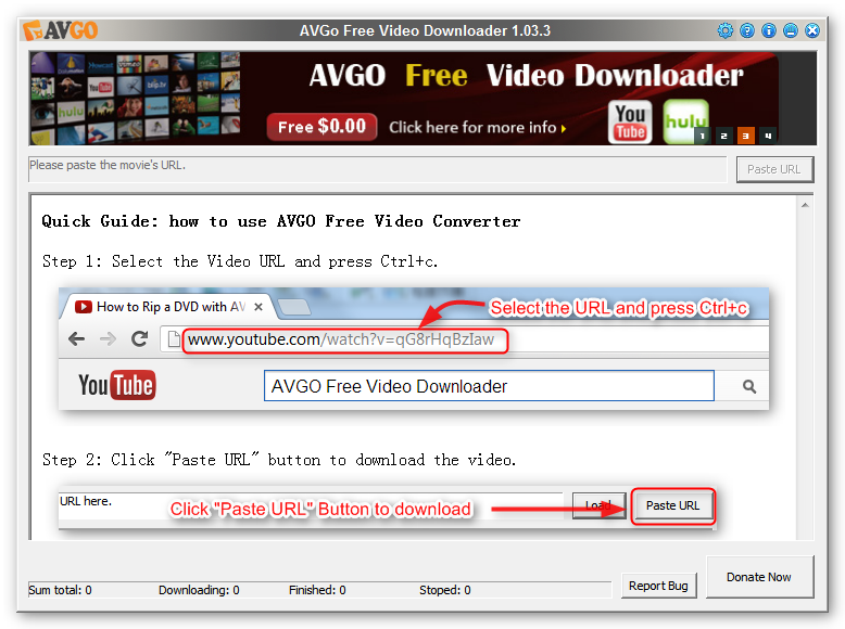 تحميل البرامج المجانية : تحميل AVGo Free Video Downloader 1.03.4.