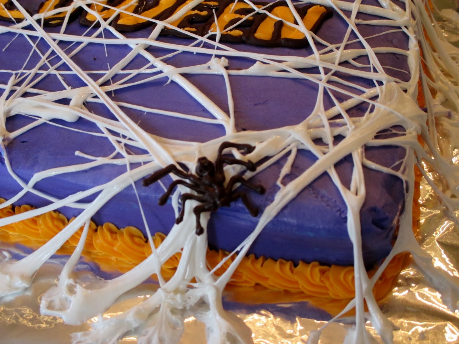 Dwyer's Farmhouse A Marshmallow Cobweb Halloween Cake