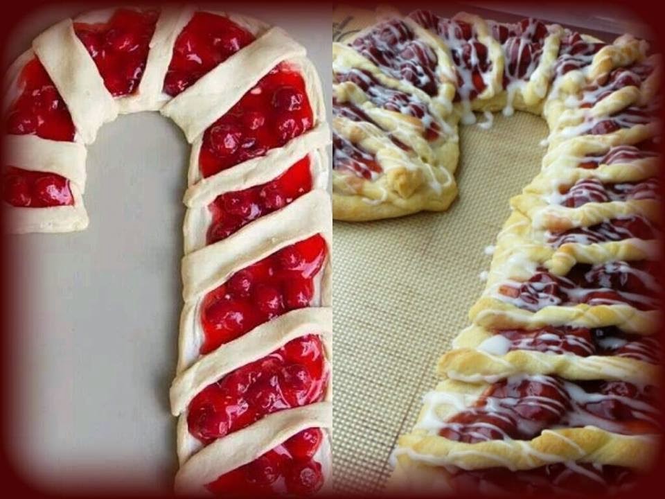 Candy Cane Fruit & Cream Cheese Danish