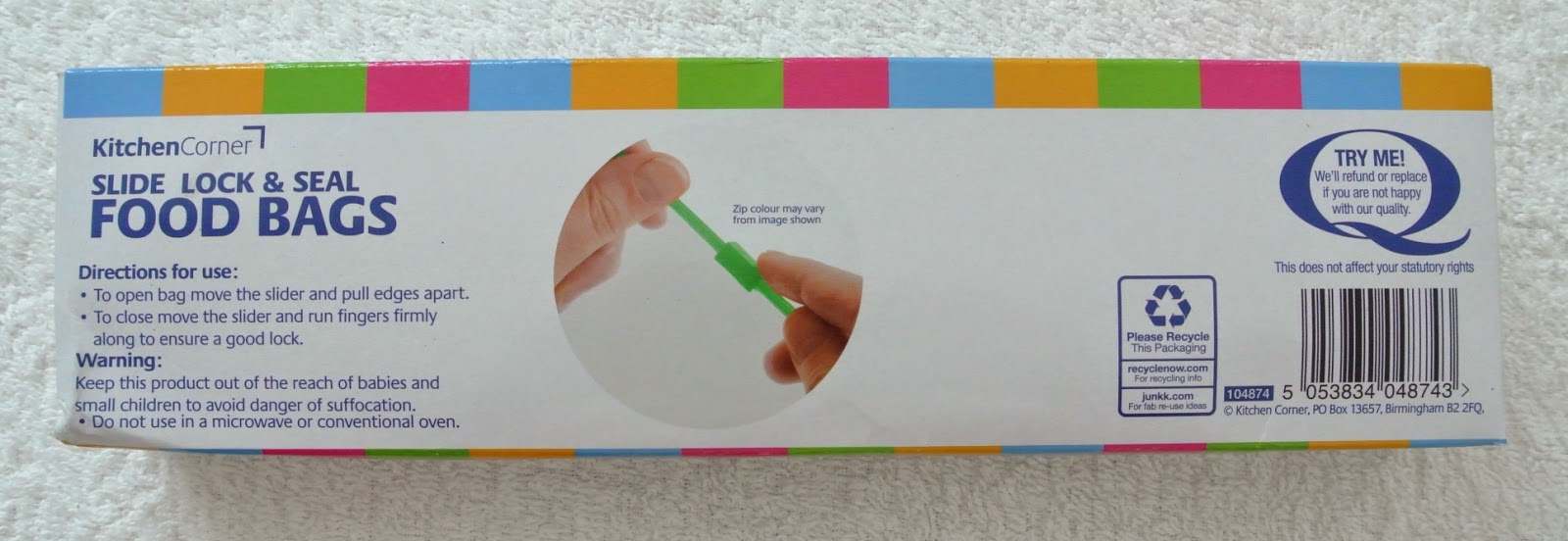 Bargain Brit Buys Poundland Slide Lock & Seal food bags