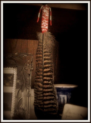 Beaded feather from Kenny Wallace