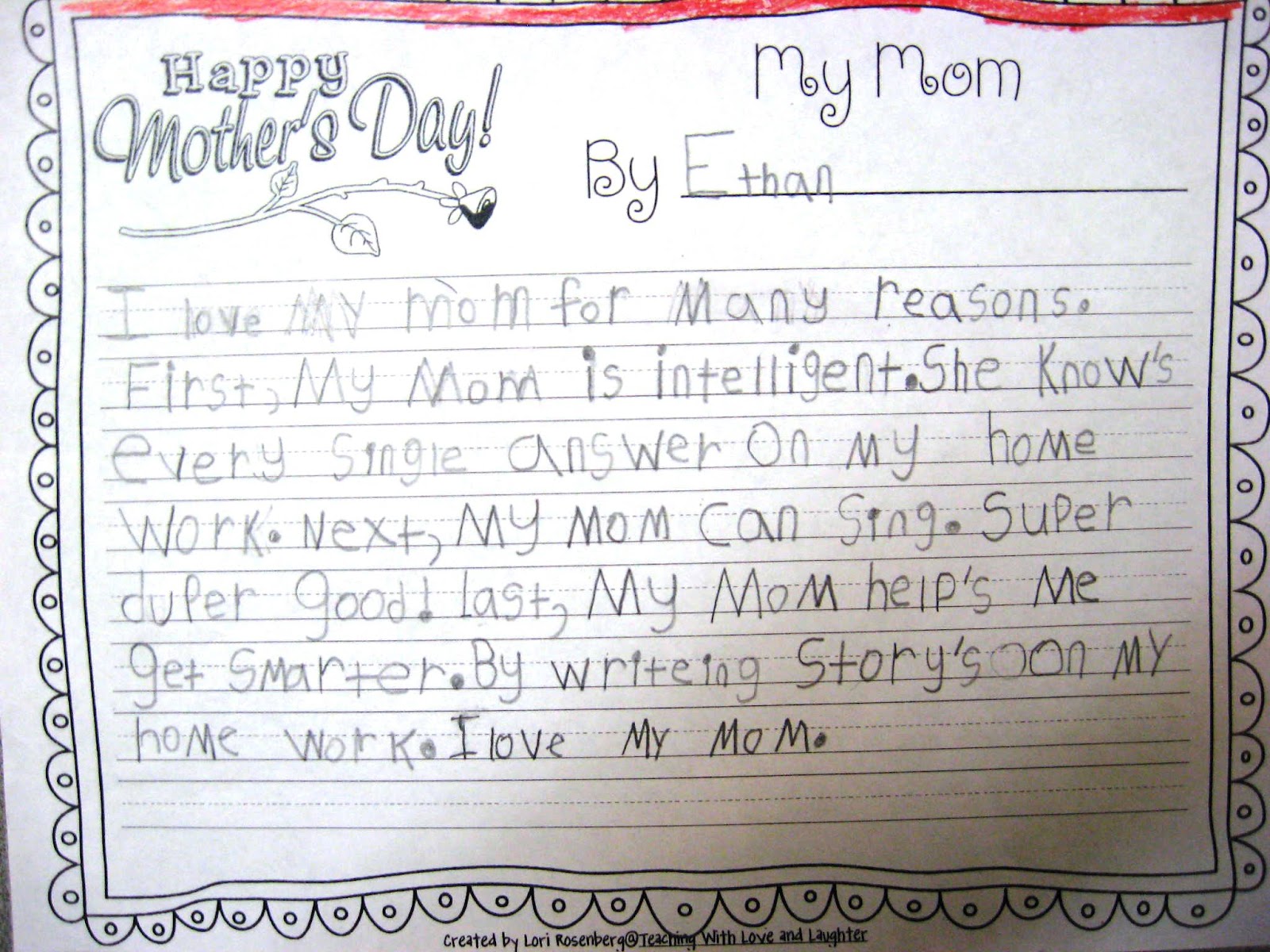 Mothers day celebration essay picture