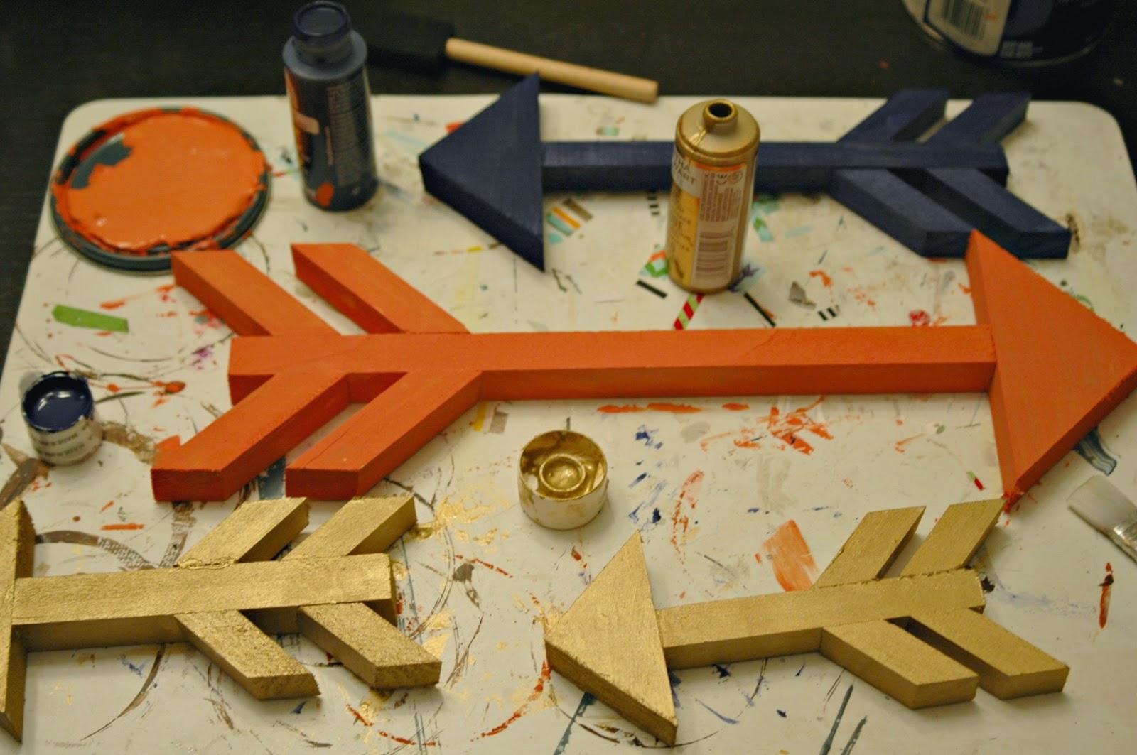 Wood Arrow Jewelry Organizer Little House of Four Creating a