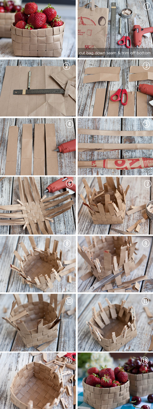 Easy way to make a fruit bowl from paper diy craft TUTORIALS