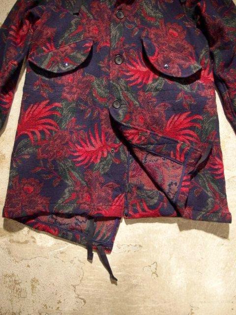 FWK by Engineered Garments Highland Parka in Dk.Navy/Red Wool Floral Jacquard Fall/Winter 2014 SUNRISE MARKET