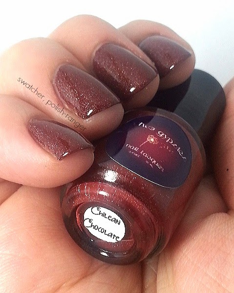 Two Gypsies Lacquer Chilean Chocolate swatch