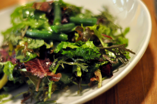 Mesclun and Pole Bean Salad - Northern Spy Food Co. - New York, NY | Taste As You Go