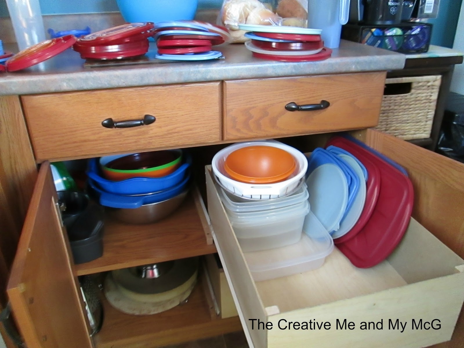 The Creative Me And My Mcg Organizing The Tupperware Cupboard