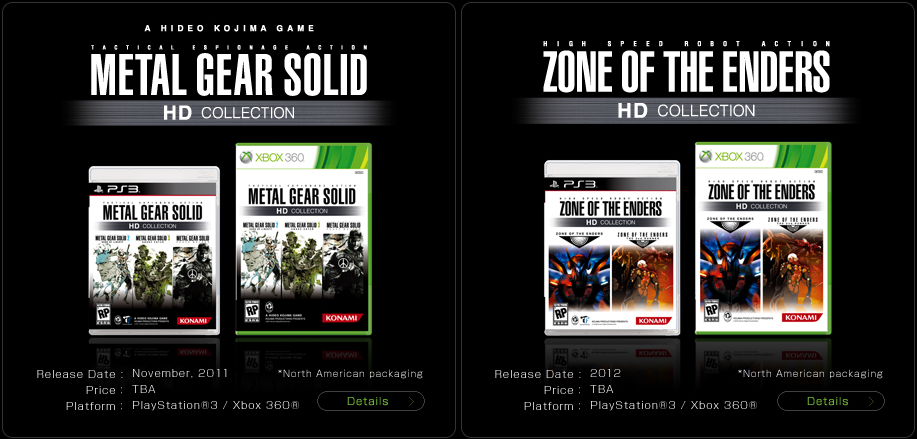 Konami anuncia los recopilatorios de Zone of the Enders y Metal Gear Solid para PS Vita Metal+gear+solid+hd+collection+zone+of+the+enders+xbox+360+PS3