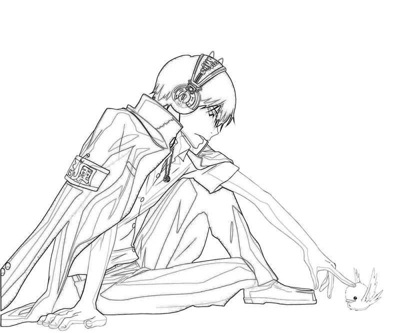 Kyoya Hibari Little Bird Coloring Pages kyoya-hibari-little-bird-coloring-pages