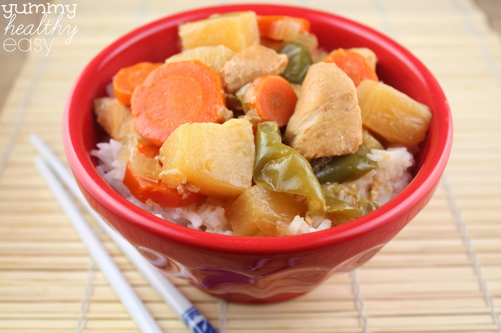 Slow Cooker Sweet & Sour Chicken Yummy Healthy Easy