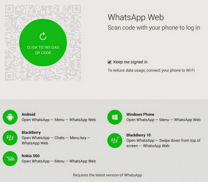 Log in - Aplikasi WhatsApp Web