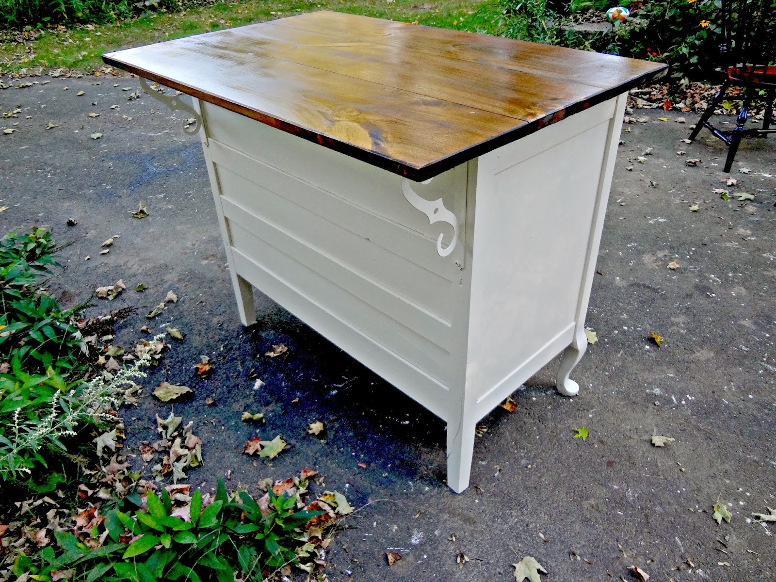 Kitchen Island From Dresser heir and space: antique dresser turned kitchen island Kitchen Island From Dresser heir and space: antique dresser turned kitchen island