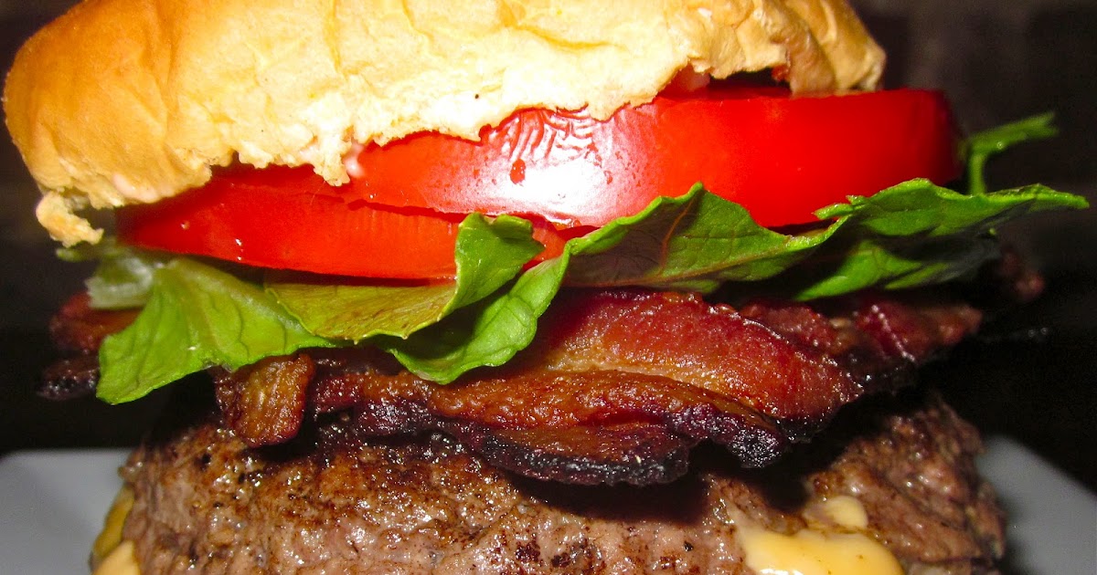 Haute + Heirloom Mac n' Cheese Stuffed Burgers with CocaCola Caramelized Onions & Weaved Bacon