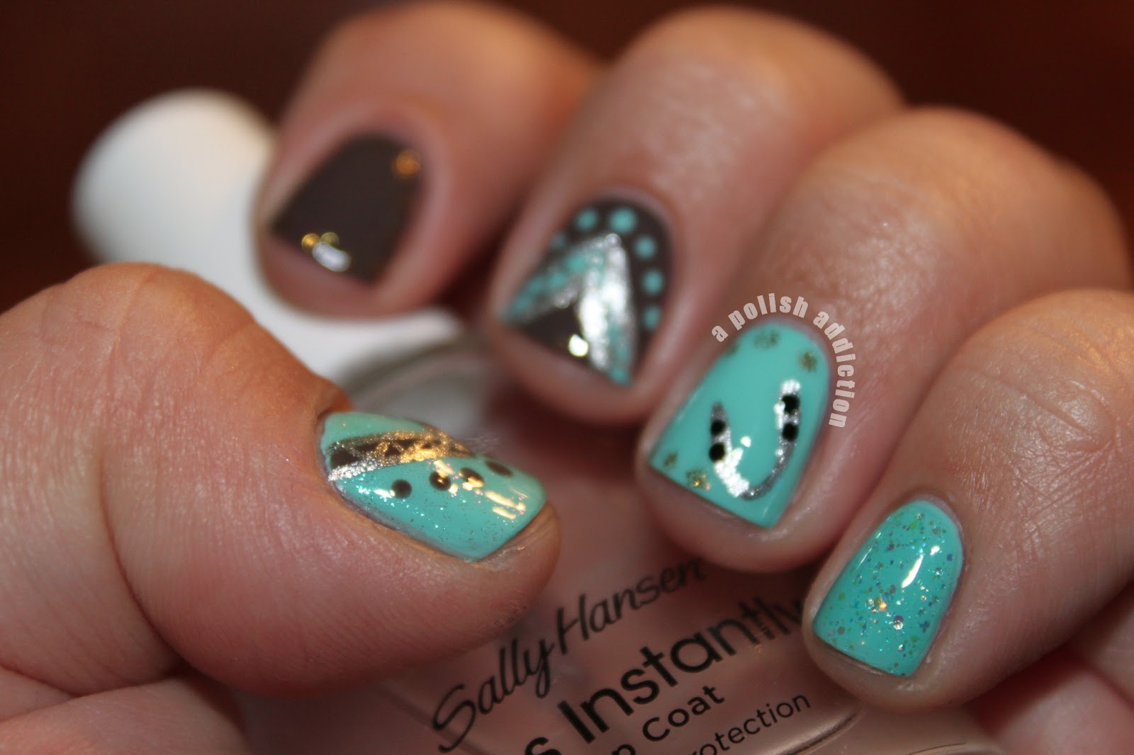 western themed nail art