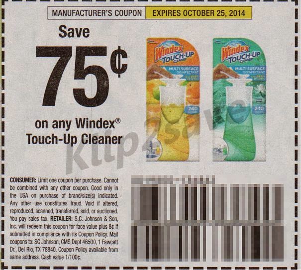 Printable windex touch up coupons