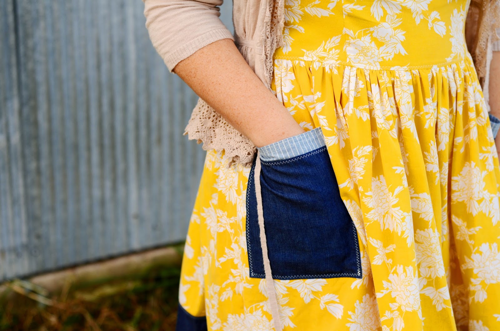 natalie creates my farm girl dress.