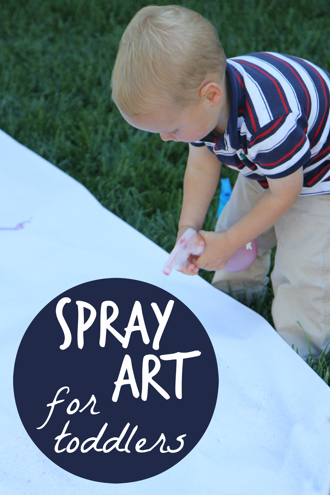 Toddler Approved! Spray Art for Toddlers