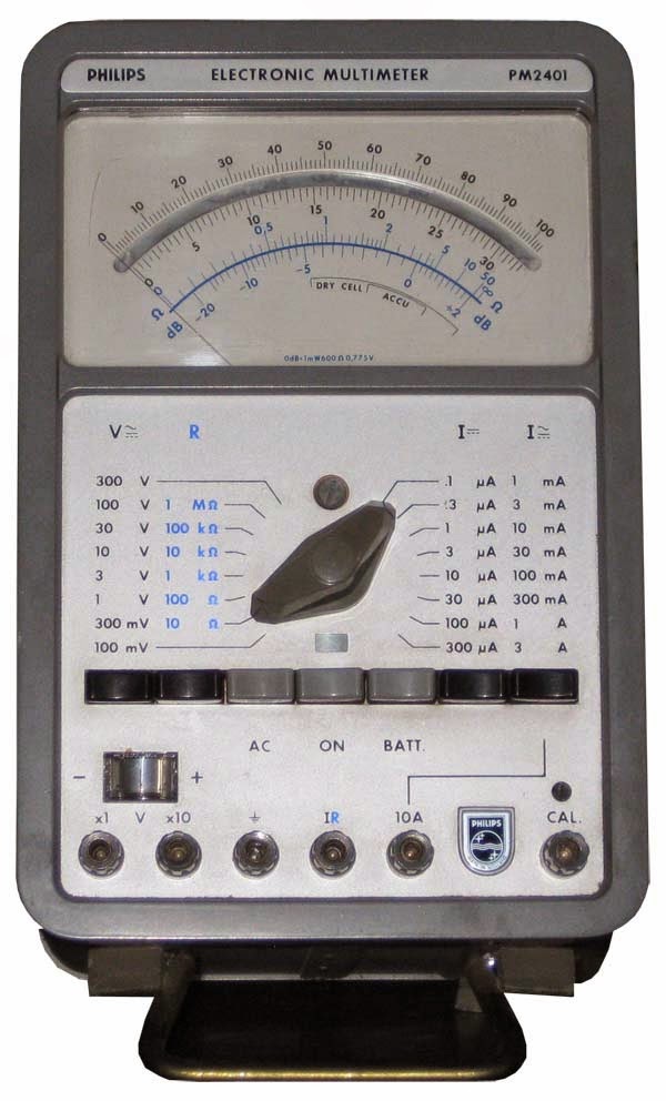 Rare Manual Depository Philips Electronic Multimeter PM 2401 Manual