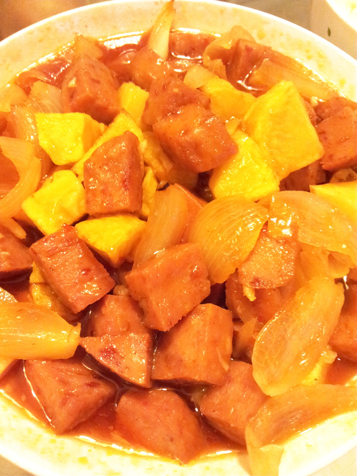 My Humble Kitchen Sweet and Sour Luncheon with Potatoes
